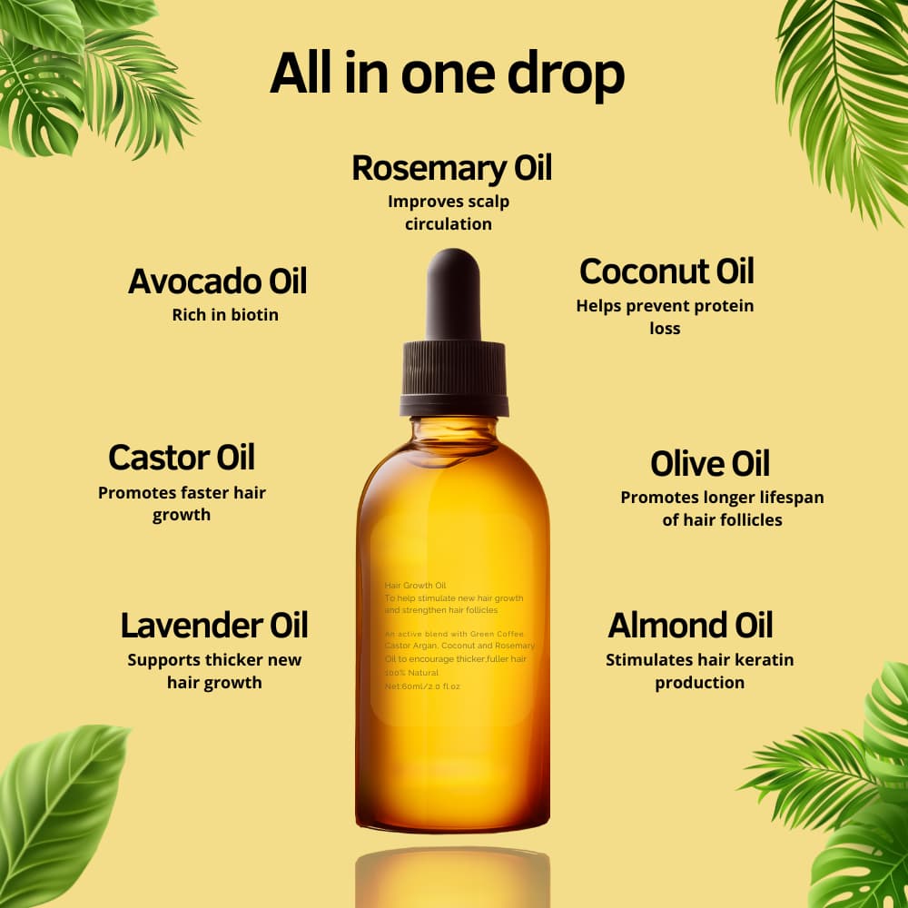 Pure Raw Hair Growth Oil